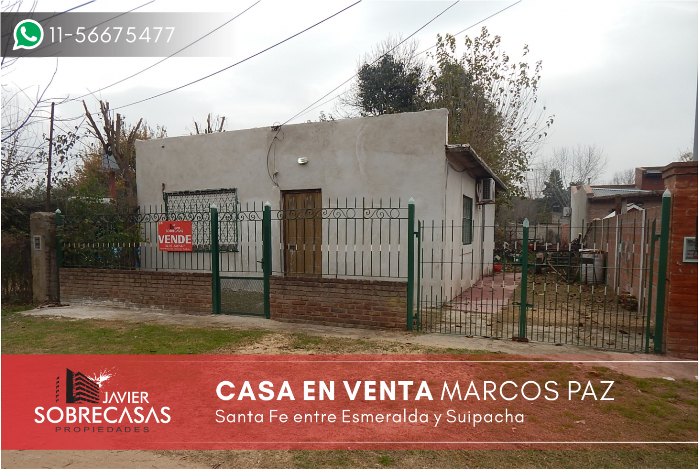 CASA EN VENTA - Marcos Paz - Pcia. de Buenos Aires.