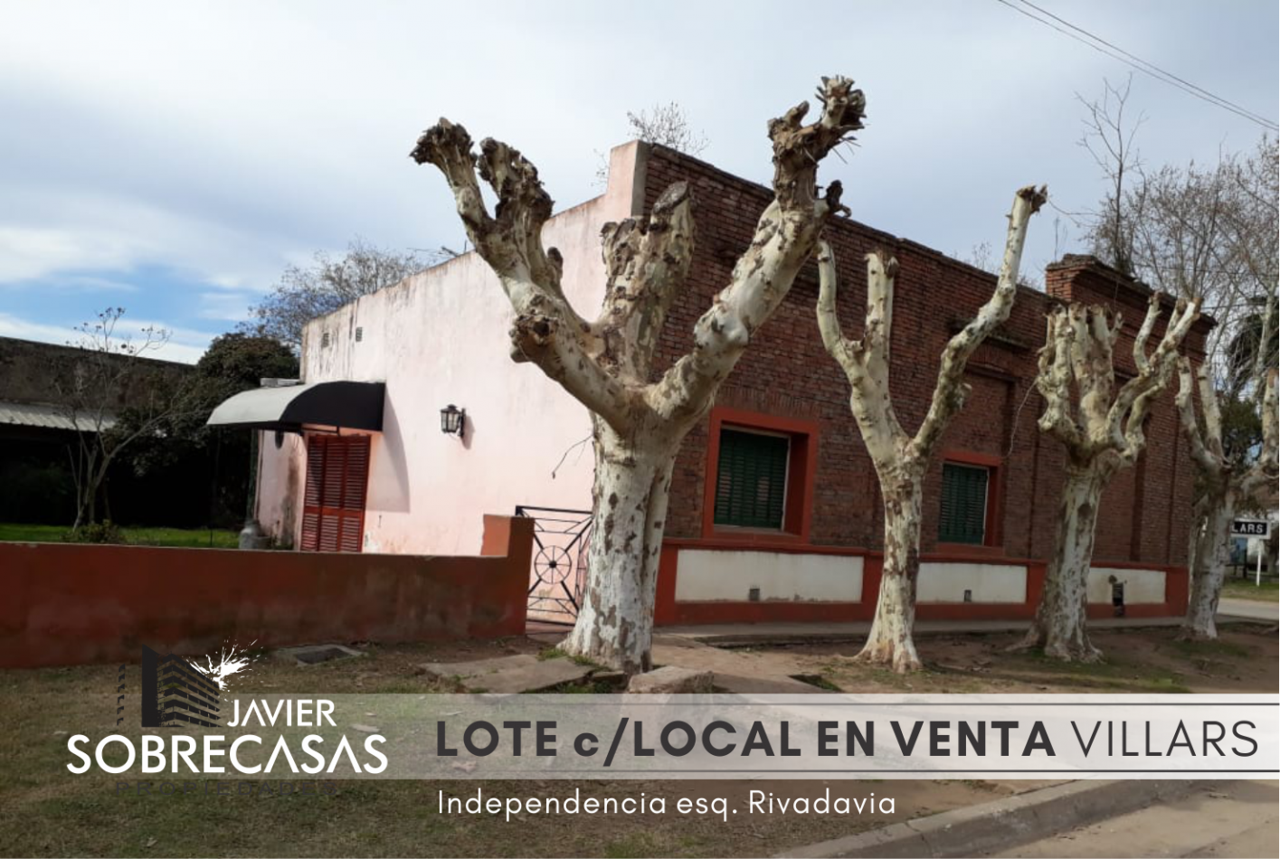 LOTE CON LOCAL Y VIVIENDA EN VENTA - Villars, Las Heras - Pcia de Buenos Aires.