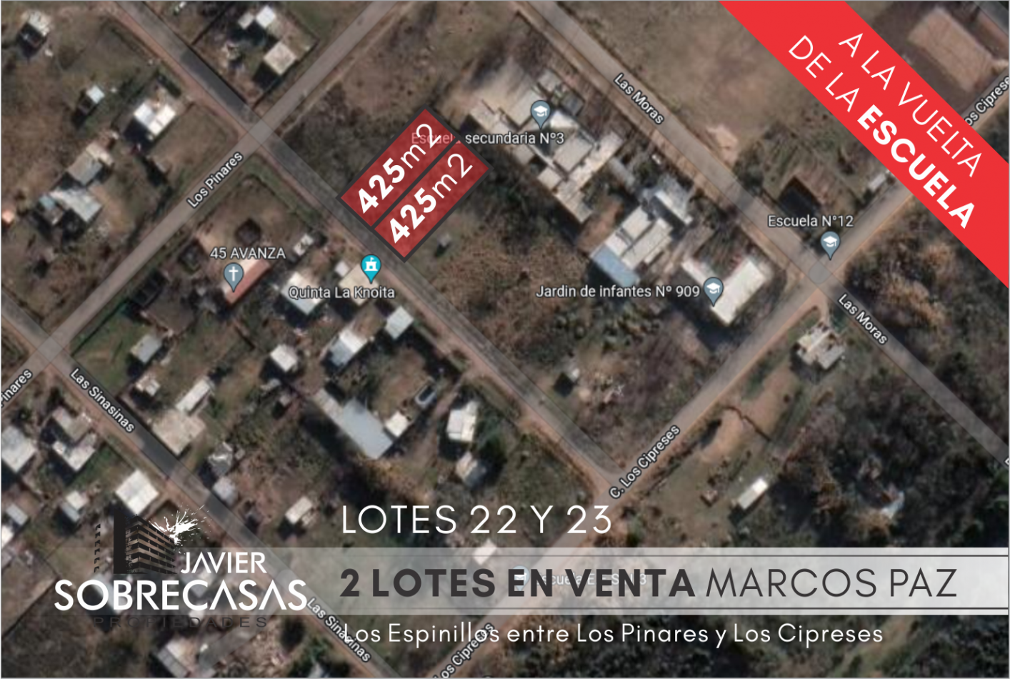 LOTES EN VENTA - Marcos Paz - Pcia. de Buenos Aires.