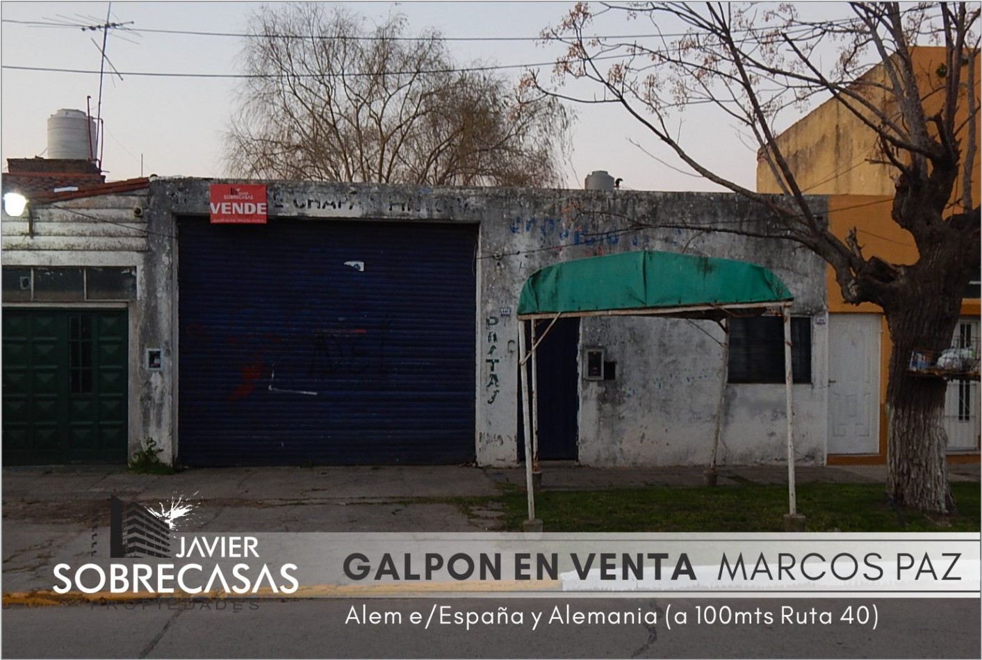 GALPON en venta (100mts Ruta 40) - Marcos Paz - Provincia de Bs.As.