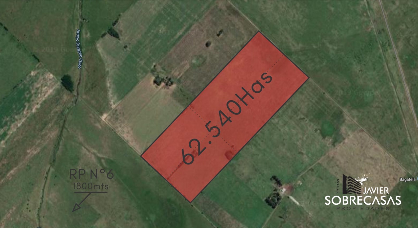 CAMPO en Alquiler 62 has con Casco - Marcos paz - Provincia de Buenos Aire.