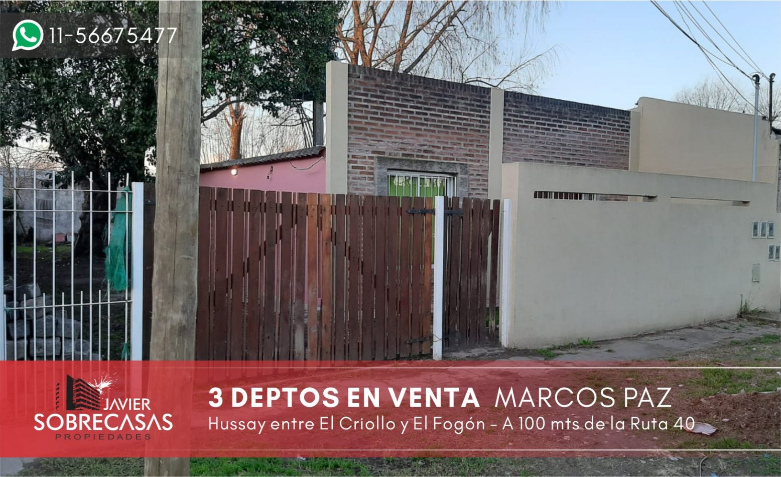 DEPARTAMENTOS EN VENTA - Marcos Paz - Provincia de Buenos Aires.