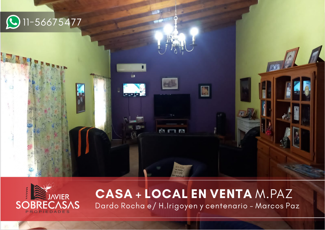 CASA + LOCAL EN VENTA - Marcos Paz - Provincia de Buenos Aires.