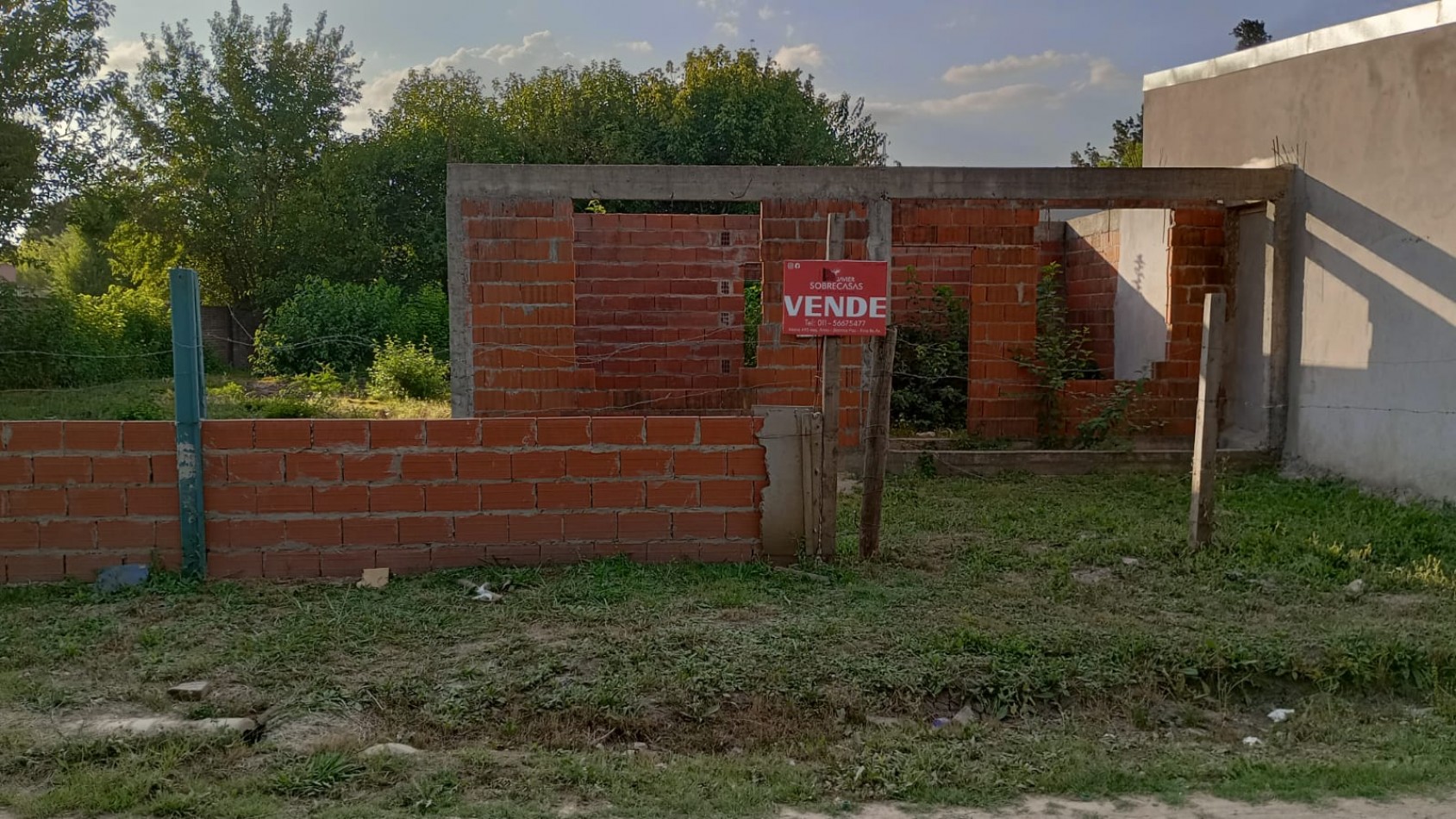 LOTE C/MEJORAS EN VENTA - Marcos Paz - Pcia. de Buenos Aires