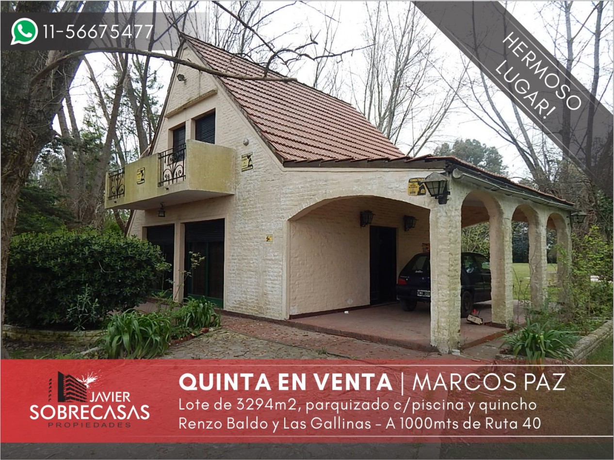 Casaquinta en venta - Marcos Paz - Pcia. de Buenos Aires