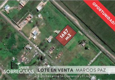 Lote en venta -  Marcos Paz -Pcia. de Buenos Aires