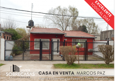 CASA en VENTA - Marcos Paz - Pcia de Buenos Aires.