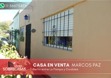 CASA EN VENTA o PERMUTA - Marcos Paz - Pcia. de Buenos Aires.