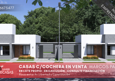 CASAS A ESTRENAR EN VENTA - Marcos Paz - Pcia. Buenos Aires. 