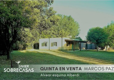 CASAQUINTA EN VENTA - Marcos Paz - Pcia. de Buenos Aires.