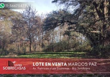 Lote en venta - Marcos Paz - Pcia. de Buenos Aires.