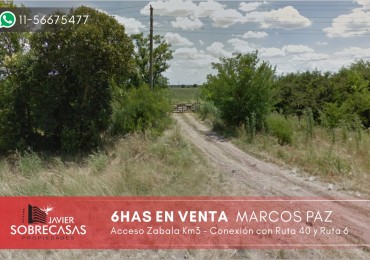 CAMPO EN VENTA - Marcos Paz - Pcia. de Buenos Aires.