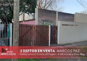 DEPARTAMENTOS EN VENTA - Marcos Paz - Provincia de Buenos Aires.